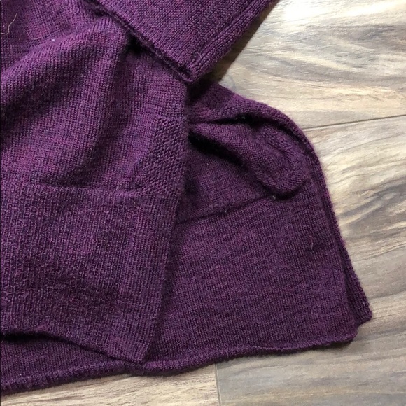 Badgley Mischka 100% Merino Wool purple Sweater - Sz L - Picture 11 of 15